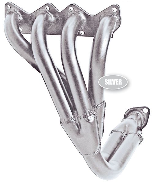 2 E Tech XHT Silver High Temperature Engine block Exhausts Manifolds