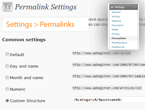 Permalink SEO WordPress