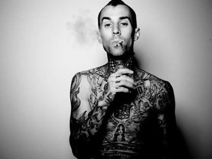 travis barker smoking