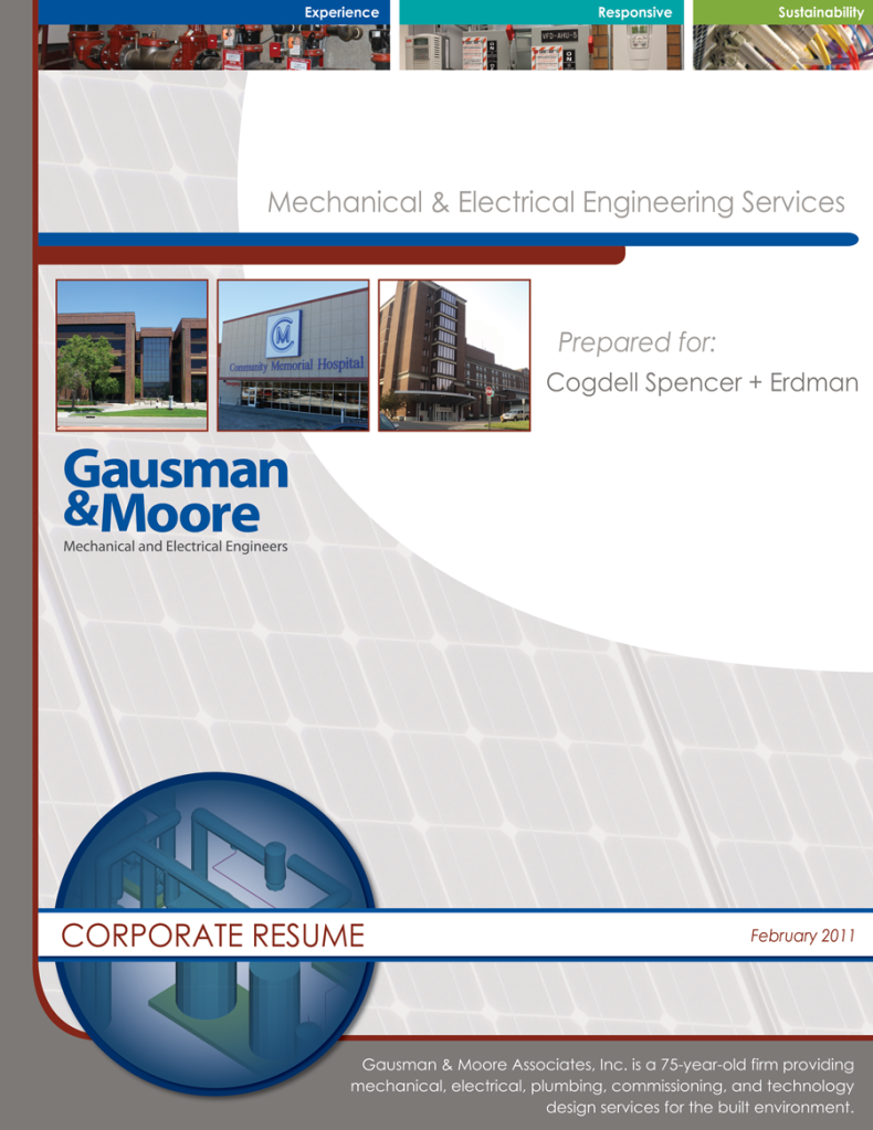 corporate resume cover design photo by ericahurt