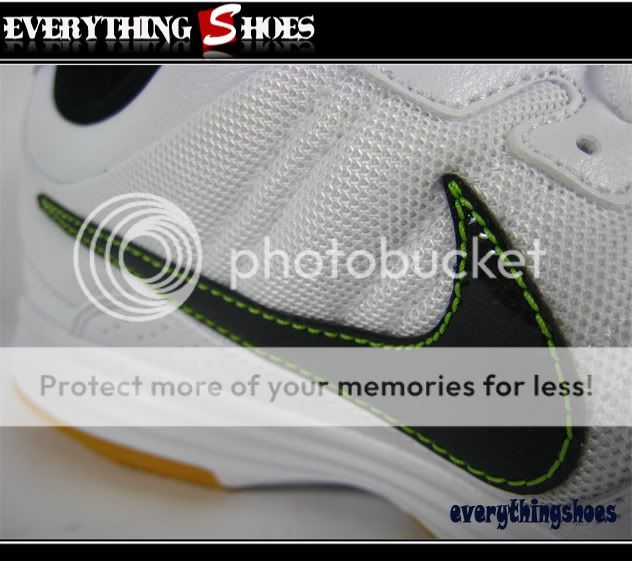 Nike Court Shuttle IV White Black Action Green Running shoes 408071110 