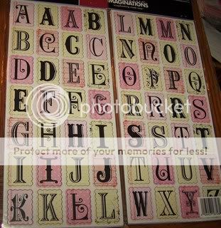CREATIVE IMAGINATIONS scrapbook chipboard VICTORIAN SWEET PEA letters 