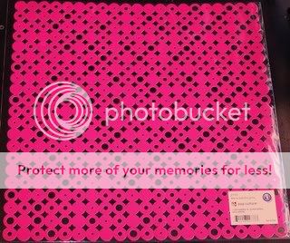 KI MEMORIES scrapbook DIECUT paper DISCO BALL HOT PINK  